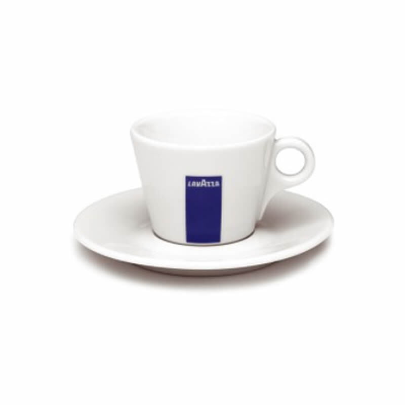 Cappuccino Style Cup and Saucer Set BLU Collection Lavazza