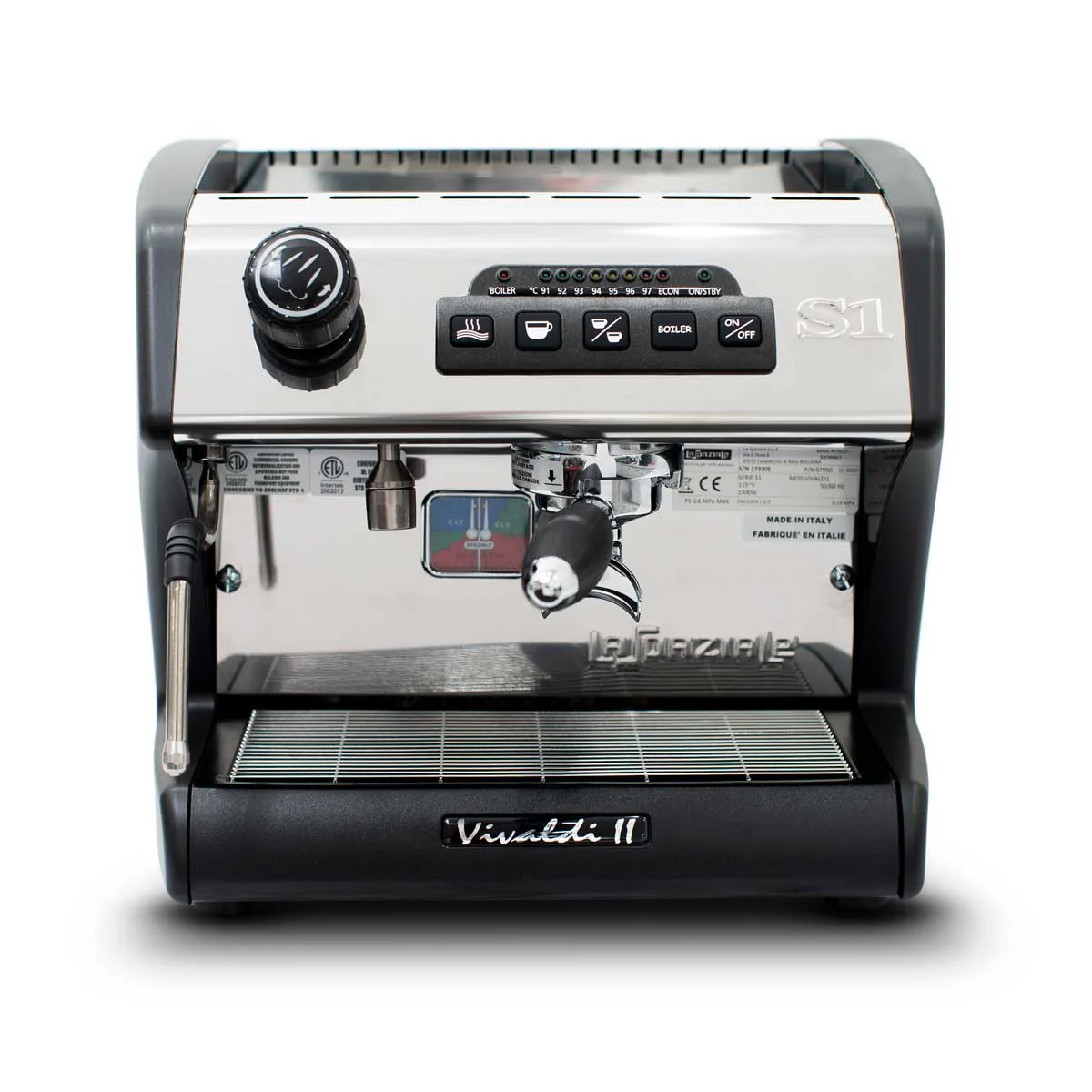Espresso Machine S1 Vivaldi II Black Plumbed 115Vac SP-7950 La Spaziale Espresso Machine S1 Vivaldi II Black Plumbed 115Vac SP-7950 La Spaziale