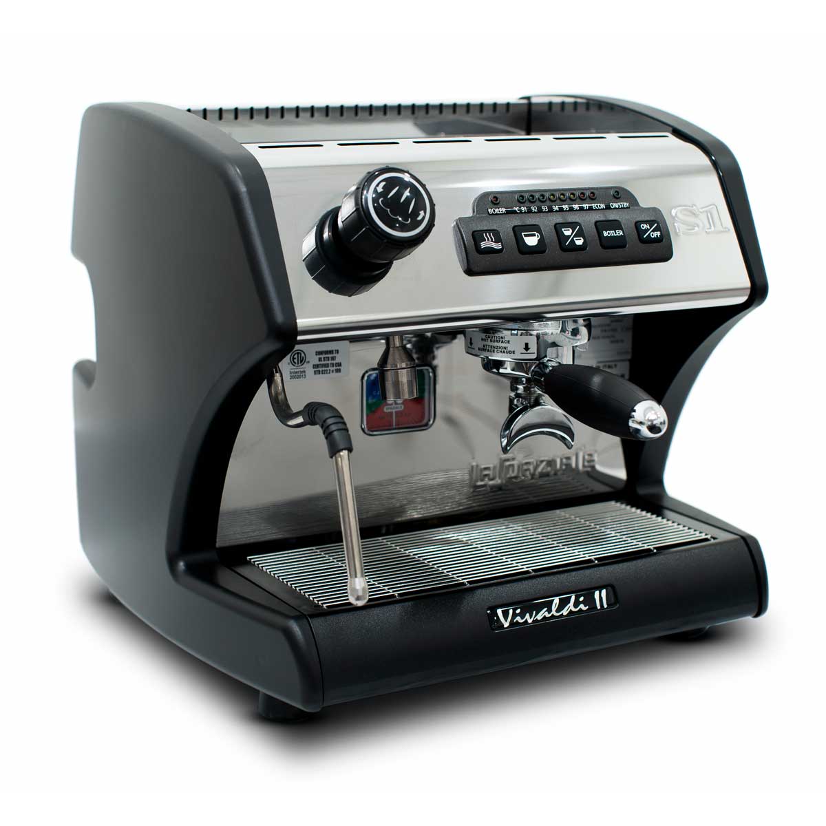Espresso Machine S1 Vivaldi II Black Plumbed 115Vac SP-7950 La Spaziale